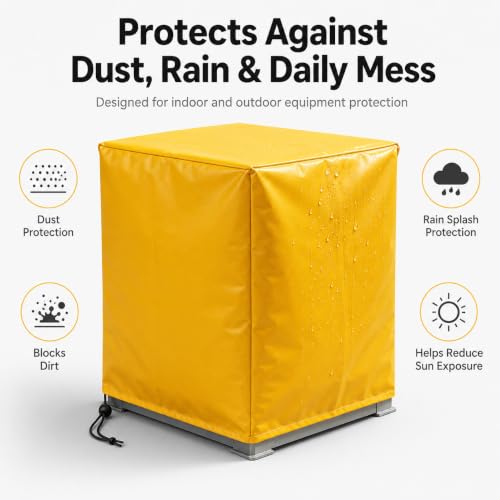 Corevibe Custom Size Dust Cover, PVC Coated Cover for Equipment Tools | Heavy-duty PVC coated fabric, custom fit design, reinforced edges, easy-clean surface for equipment protection.
