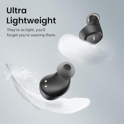 TOZO A1 Wireless Earbuds Bluetooth 5.3 Light Weight in Ear Headphones | IPX5 Waterproof, 2 Mics for AI Calls, Immersive Premium Sound Bass Ear buds with Charging Case, 32 Presets EQ via TOZO App - color: Black