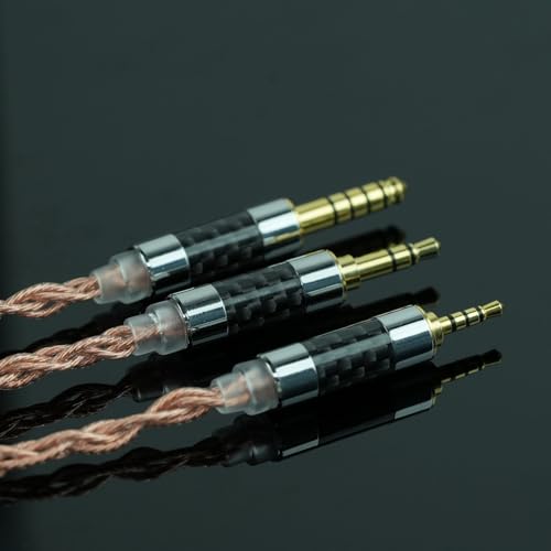 4Core Upgrade Earphone Cable MMCX 4.4MM Balanced IEM Cable Pure Copper Earphone Wire MMCXfor TIN HiFi T4 P1 Tin T3 T2 BGVP DM7 DMG Earbuds - style: MMCX,4.4mm Plug