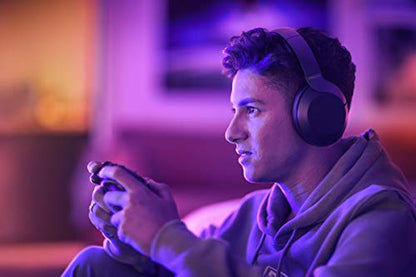 Philips PH805 Active Noise Canceling (ANC) Over Ear Wireless Bluetooth Performance Headphones w/ Hi-Res Audio, Comfort Fit and 30 hours of playtime (TAPH805BK) - style: ANC | 30 hrs batt