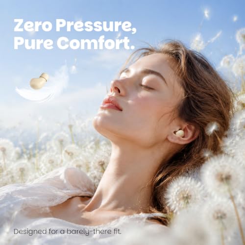 Yihou Small Mini Invisible Earbuds Wireless Bluetooth Hidden Headphones Discreet Tiny Earbuds for Work Smallest Low Profile Micro Sleep Earbud Invisible Ear Buds for Small Ear Canals Sleeping - color: Black