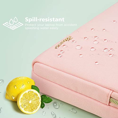 KIZUNA Laptop Bag Case 15.6 Inch Computer Shoulder Messenger Sleeve Briefcase For 16" MacBook Pro M1 M2 Max/16 Lenovo IdeaPad Flex 5i/Thinkbook 16+ /15.6" HP Envy x360 15/Dell XPS 15/LG Gram 15,Pink - color: Pink, size: 15-15.6 Inch