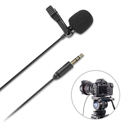 Saramonic SR-XMS2 Broadcast-Quality X/Y Stereo Lavalier Omnidirectional Microphone with 3.5mm TRS Connector for DSLR Cameras, Camcorders, Recorders & Saramonic Devices