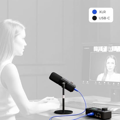 NearStream PodKit Solo Podcast Equipment Bundle | 1 Podcast Microphone, 1 Audio Interface, 1 Mic Boom Arm, 2 XLR Microphone Cable, for Podcast/Livestream/Sound Creation - style: PodKit Solo