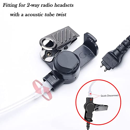 Acoustic Earpiece Tube Police FBI Surveillance Kit for Law Enforcement,Fake Security Ear Piece Surveillance Earpiece Tube - color: 2 packs