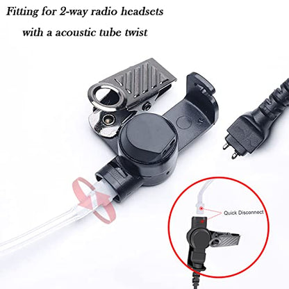 Acoustic Earpiece Tube Police FBI Surveillance Kit for Law Enforcement,Fake Security Ear Piece Surveillance Earpiece Tube - color: 2 packs