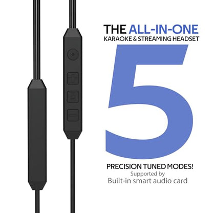 USB-C in-Ear Wired Headphones,Earbuds，3-Year Warranty, with high-Fidelity Sound Card, 5-Mode Audio, Low-Latency Gaming, KTV Vocal Enhancement, for iPhone 15/16/17, for Samsung S25/S24/S23/S22