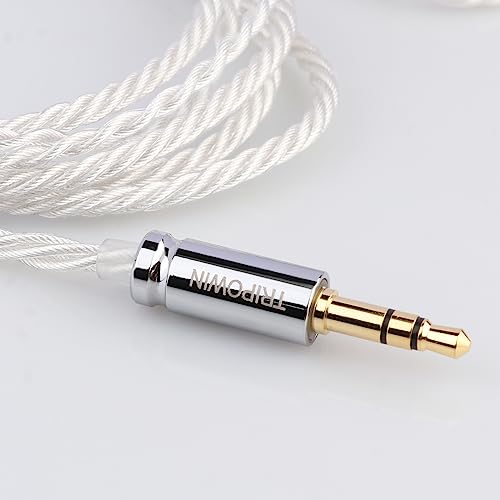Linsoul Tripowin Solstice 26AWG Silver-Plated Copper HiFi IEM Cable for in Ear Monitor, Audiophile(2pin 0.78mm) | for in Ear Monitor, HiFi Wired Earbuds, Gaming IEM, Audiophile& Musician Use, 2pin 0.78mm - size: 2pin