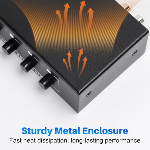 4 in 2 Out 4-Way RCA Switch Composite AV Selector Switcher Box | Plug & Play 4x2 RCA Video Audio AV Switcher for PS2 PS3 Wii Xbox HDTV DVD Game Consoles - size: 4 IN 2 OUT