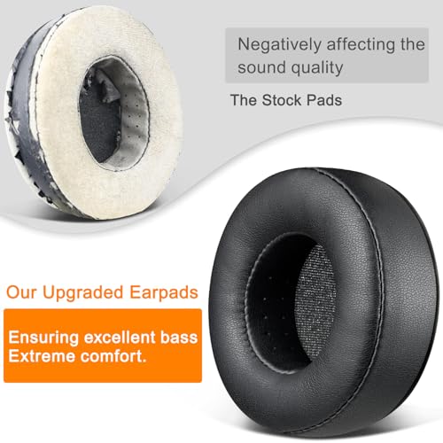 SOULWIT Earpads for Skullcandy Hesh/Hesh2 Headphones - Black | Not Fit Hesh 3/Hesh ANC/Hesh Evo Headphones - color: Black