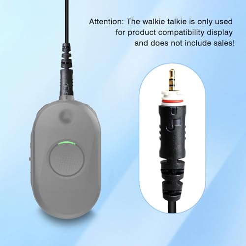 clp 1010e 1040e 1080e Earpiece with Mic C Swivel Over Cover Ear Piece Walkie Talkie Ptt Headset Compatible with Motorola Business Two Way Radio clp1010e clp1040e clp1080e CLP1083e clp446e