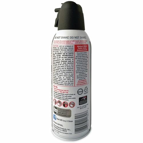 Dust-Off Plus Disposable Compressed Gas Duster, 10 Oz Bottle