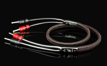 AudioQuest 8' Rocket 33 Single BiWire Speaker Cable w/SureGrip 300 Connectors - Single - 2 x Male Banana > 4 x Male Banana - Silver - size: 8 feet - Single