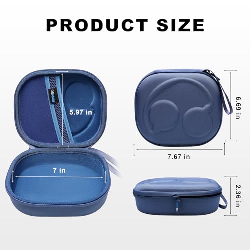 Hard Case for JBL Headphones, Blue | Compatible with JBL Junior 320/ 320BT/Junior 470NC/JR 460NC/ Tune 520BT 510BT 720BT 770NC 670NC/ Live 670NC 770NC Headphone - color: Blue