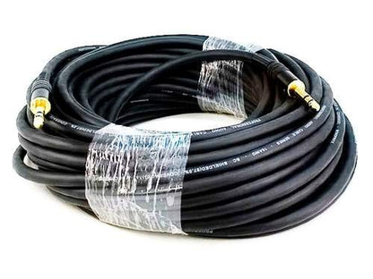 Monoprice 50ft Premier Series 1/4in TRS Male to Male Cable, 16AWG (Gold Plated) - size: 50ft