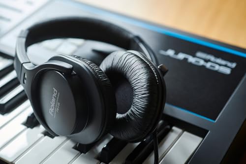 Roland RH-5 | Over-Ear, Closed-Back Monitor Headphones Performance | for Everyday Music Making & Audio Playback | Balanced Tone | Comfortable & Lightweight | Conversion Plug Included