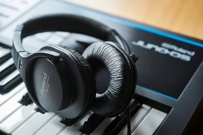 Roland RH-5 | Over-Ear, Closed-Back Monitor Headphones Performance | for Everyday Music Making & Audio Playback | Balanced Tone | Comfortable & Lightweight | Conversion Plug Included