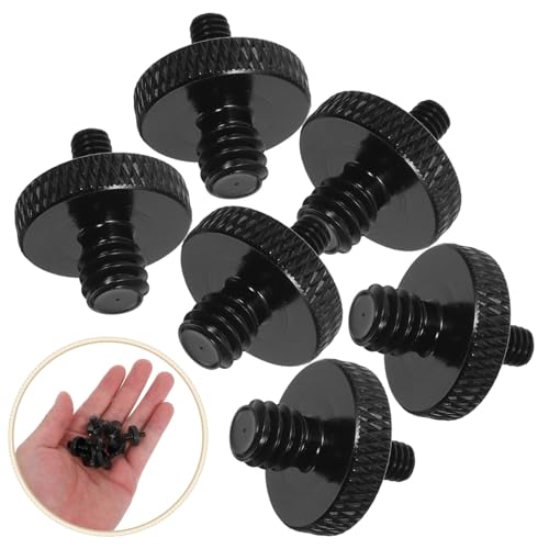 PRETYZOOM 8pcs Metal Mic Thread Adapter Set 1/4 to M4 Male Screw Converter for Microphone Holders and Tripod Stand with Universal Compatibility and Enhanced Safety for Studio Setups