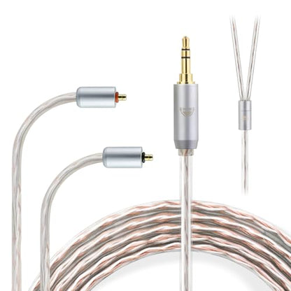 IPX T2 to 3.5MM 4 Core Upgraded Replacement Cable Earphones Cable for ETYMOTIC EVO UE Premier WESTONE PRO X Series(X10 X20 X30 X40 X50) MACH80/70/60/50/40/30/20/10 3.94FT - size: 3.5MM