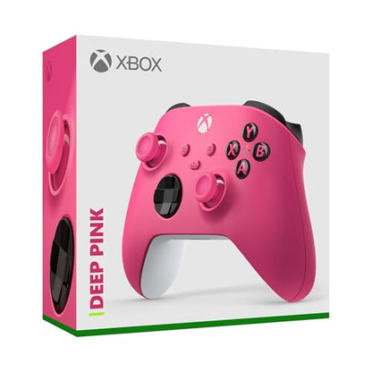 Xbox Wireless Gaming Controller | Deep Pink | Consoles, PCs, TVs, mobile, and more | Textured Grip | Wireless, Bluetooth, USB-C Connectivity - style: Deep Pink