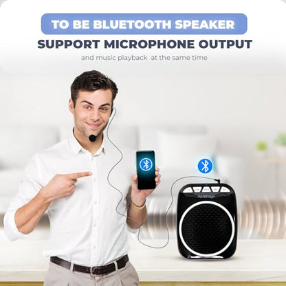 WinBridge Voice Amplifier with Wired Headset Microphone for Teachers WB001