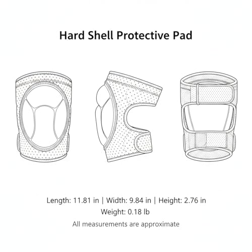 Hard Shell Pad with High-Density Foam for Microphone and Audio Gear, Black (1 Pack)