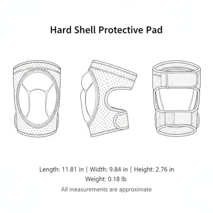 Hard Shell Pad with High-Density Foam for Microphone and Audio Gear, Black (1 Pack)