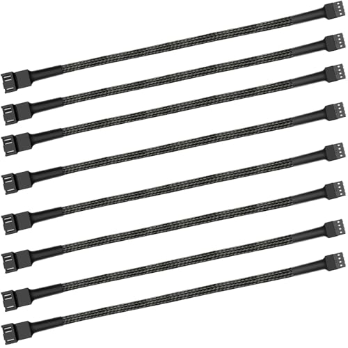 12" pwm Fan Extension Cable，4 pin Fan Extension Cable，Cable Extension pc，PC Fan Extension Cable, PWM Fan Extension Cable, PWM Extension Cable (11.8"（30cm） 8pcs) - size: 12"（30cm）8pcs