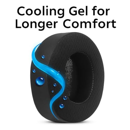 Replacement Cooling Gel Earpads Ear Cushions Compatible with SteelSeries Arctis Nova Pro Wireless ONLY Headphones, Ear Pads with Breathable Sports Fabric & Cooling Gel, Extra Thick