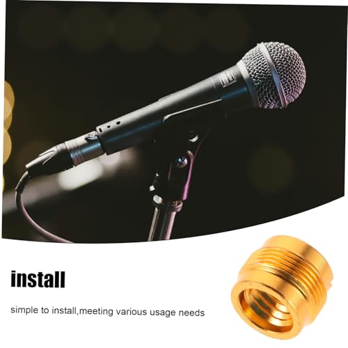 ibasenice 8pcs Microphone Clip Converter Set to Male Thread Adapter Shock Mount Holder for Secure Microphone Stand Setup Dampening Design Easy Installation