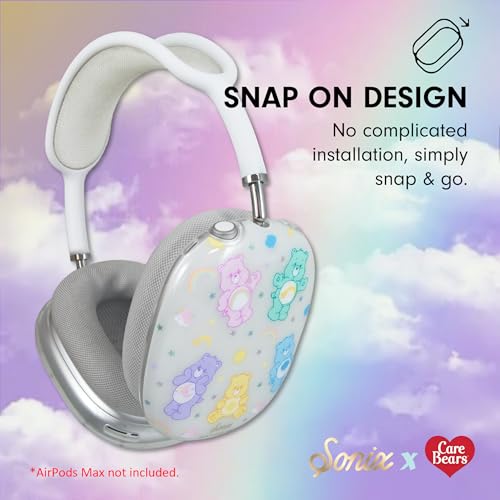 Sonix Protective Case for AirPods Max 2 & 1 | Headphones Cover | Stylish Hard Shell Ear Cup Covers | Care Bears Pastel - color: Care Bears Pastel