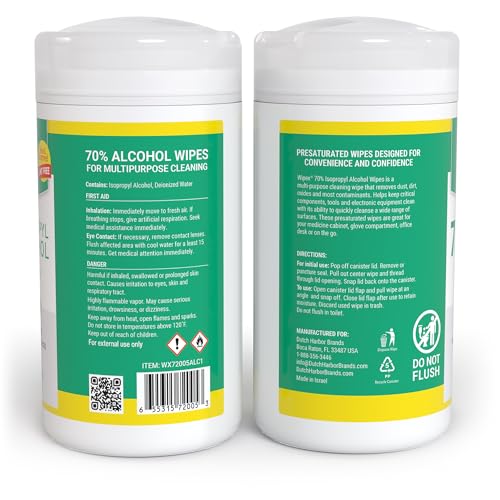 Wipex Alcohol Wipes for Electronics - Tech Wipes with 70% Isopropyl Alcohol - Equipment Cleaning for Computers, iPhones and Household Items, New Lint Free Cloth, 80 Count (Pack of 6) - size: 80 Count (Pack of 6)