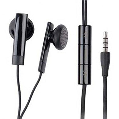 LG K20 V Compatible Headset 3.5mm Hands-free Earphones Mic Dual Earbuds Headphones Earpieces Stereo Wired [Black]