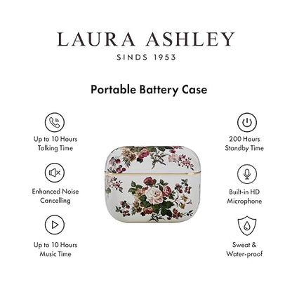 Laura Ashley Rosemore TWS Wireless Earbuds - Skylark Rechargeable Ear Buds - color: Rosemore Wireless Earbuds