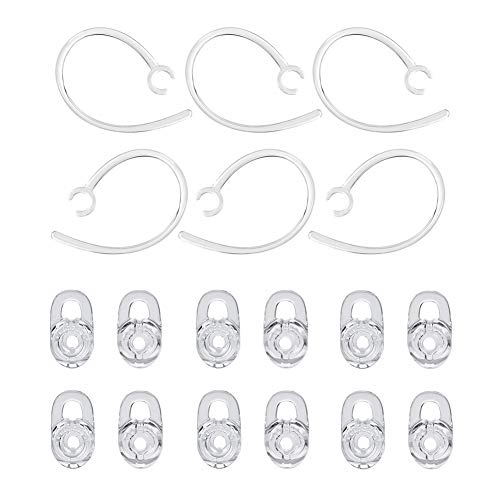 N/A Compatible with/Replacement for Earbud Gel Ear Hooks Plantronics M155 M165 M1100 M100 M55 M28 M25 Voyager Edge Silicone Earbuds Antislip Accessories - size: S