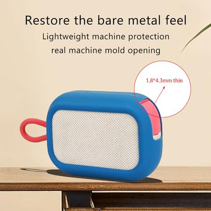 Shockproof Sleeve Silicone Case Flexible Housing for 4 Go Protective Case Covers Speakers Sleeve Shockproof Bluetooth-Compatible - color: White
