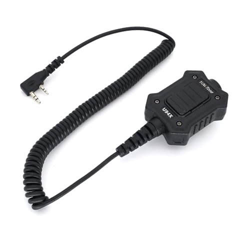 Throat Mic Tactical Earpiece U94X PTT 2 Pin TK Jack 7.0mm Plug Push to Talk Headset for Baofeng UV5R BF-F8HP UV-17 BF888S Quansheng UV-K58 UV-K6 Walkie Talkie for Kenwood TYT