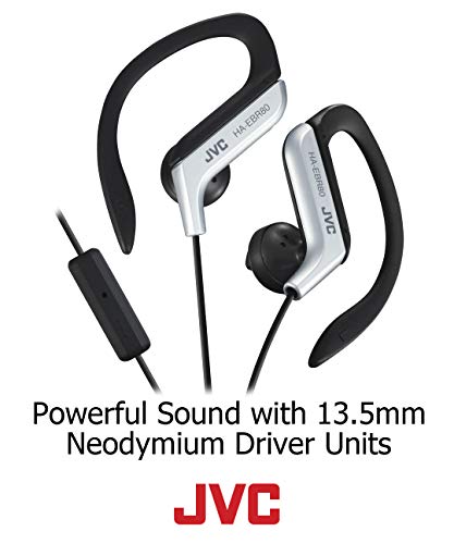 JVC HAEBR80B Sports Clip Headphones (Black) - color: Black