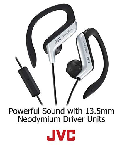 JVC HAEBR80B Sports Clip Headphones (Black) - color: Black