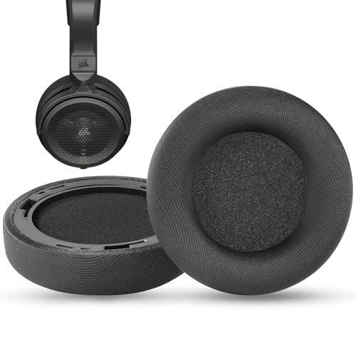 Virtuoso Pro Replacement Earpads - Premium Fabric & Memory Foam Cushions Compatible with Corsair Virtuoso Pro Headphone,Sweat-Resistant Breathable Design & Long Gaming Sessions