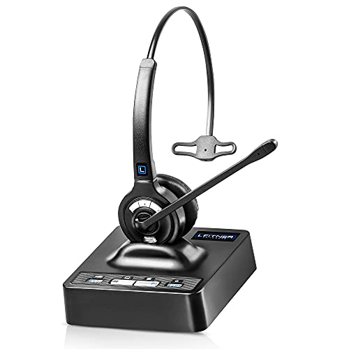Leitner LH270 Premium Lite 2-in-1 Wireless DECT Headset for Office Phones - size: Single-Ear