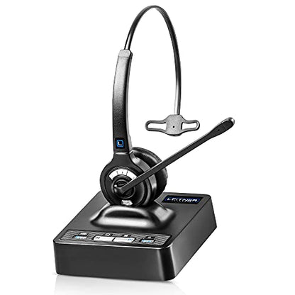 Leitner LH270 Premium Lite 2-in-1 Wireless DECT Headset for Office Phones - size: Single-Ear