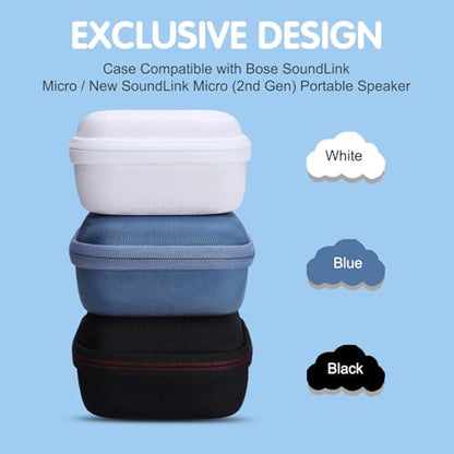 LTGEM Case for Bose SoundLink Micro Bluetooth Speaker 1st/2nd Gen - color: 1.Black