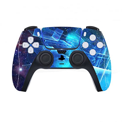 PlayVital Multidimensional Galaxy Full Set Skin Decal for ps5 Console Disc Edition, Sticker Vinyl Decal for ps5 Controller & Charging Station & Headset & Media Remote - color: Multidimensional Galaxy