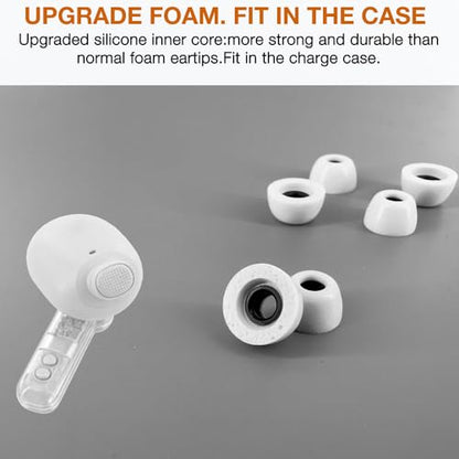 Replacement Memory Foam Eartips for Nothing & CMF Earbuds,3 Pairs