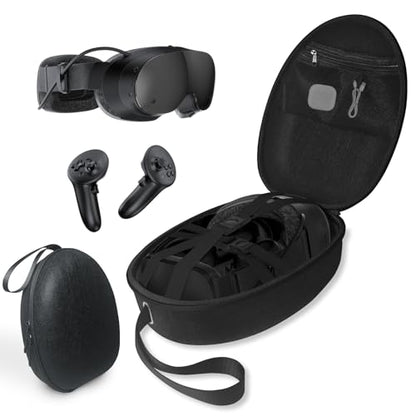 Hard Shell Case Compatible with Steam Frame/Meta Quest 3/Apple Vision Pro, Portable Travel Storage for Steam Frame, 2 Steam Controllers, Data Cables and More,Hard Case for VR Headsets