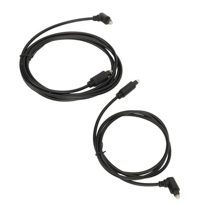 Right Angle 360 Degree Optical Sound Cable, High Resolution Digital Fiber Optic Cable with Connectors for Home Theater, TV, AV Receiver, HDTV, Monitor,
