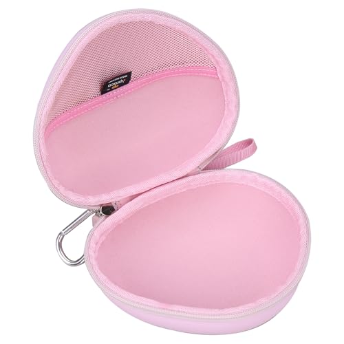 Aproca Kids Headphones Case Compatible with iClever BTH12 / HS19 / BTH26 Kids Bluetooth Headphones, Storage Hard Bag -Cloud Pink (Case Only) - color: Cloud Pink