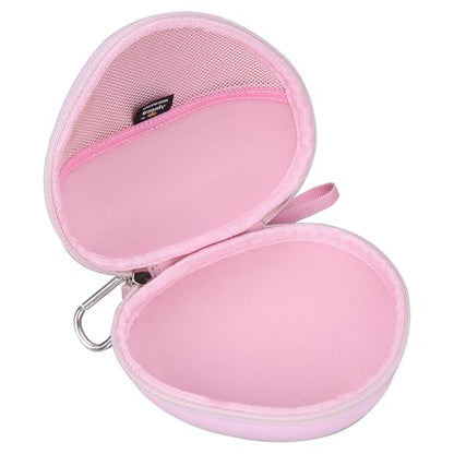 Aproca Kids Headphones Case Compatible with iClever BTH12 / HS19 / BTH26 Kids Bluetooth Headphones, Storage Hard Bag -Cloud Pink (Case Only) - color: Cloud Pink