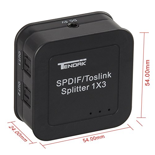 Tendak Digital Optical Splitter 1 in 3 Out for TV